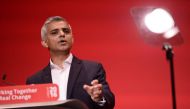 Mayor of London Sadiq Khan makes a speech on the third day of annual Labour Party conference in Liverpool, north west England on September 27, 2016. AFP / Oli SCARFF