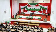 (FILES) This file photo taken on July 30, 2015 shows members of Burundi's National Assembly attending a parliament session in Bujumbura during the election of its executive members./ AFP / Landry NSHIMIYE