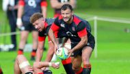 England’s Danny Care during a training session at St Edwards College, Oxford, Britain, yesterday.