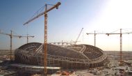 A May 3 picture of the Al Wakrah Stadium shared on twitter. 