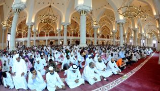 Friday prayers at National Mosque