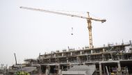 Construction works are in full swing at Lusail Stadium. 