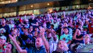 The fans watching Germany vs Sweden match.