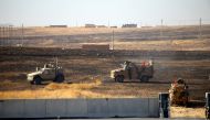 The Turkish and U.S. armed forces start their second joint land patrol for a planned safe zone east of the Euphrates River in northern Syria, in Sanliurfa, Turkey on September 24, 2019. Mehmet Fatih Aslan - Anadolu