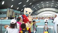 The Mascot of IAAF World Athletics Championships Doha at HIA.