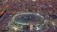 General aerial views of the Al Thumama Stadium, a host venue for the FIFA World Cup Qatar 2022.