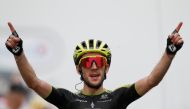 Mitchelton-Scott rider Simon Yates of Britain wins the stage. REUTERS/Gonzalo Fuentes/File Photo