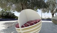 The winner ‘Balance Bench’ installation by Majdulin Nasrallah. 