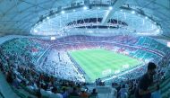 Pitch and seating at the new football venue. Pictures: Abdul Basit/Rajan