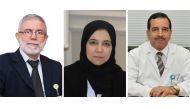 From left: Prof. Abdul-Badi Abou-Samra, Dr. Samya Al Abdulla, and Dr. Mahmoud Ali Zirie