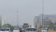 Motorists on Old Airport Road on Tuesday morning, November 23. Salim Matramkot / The Peninsula  