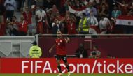 Egypt's Mohamed Magdi celebrates scoring their first goal (REUTERS/Amr Abdallah Dalsh)