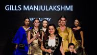 Manjulakshmi Bharathan, designer of Gills Manjulakshmi, during the New York Fashion Week in 2018.