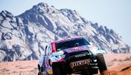 Toyota Gazoo Racing's Nasser Saleh Al Attiyah and co-driver Matthieu Baumel in action