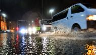 Different parts of the country received heavy to mild rain. Pic by Salim Matramkot / The Peninsula clicked on December 31, 2021. 