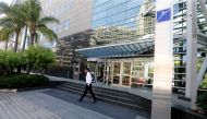 FILE PHOTO: A general view shows the headquarters of the Lebanese Blom Bank in Beirut, Lebanon July 9, 2018. REUTERS/Mohamed Azakir