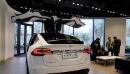 A Tesla showroom is seen in Shanghai, China January 7, 2019. REUTERS/Aly Song/File Photo