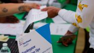 A person arrives to receive a monkeypox vaccination at the Northwell Health Immediate Care Center at Fire Island-Cherry Grove, in New York, US. (REUTERS/Eduardo Munoz/File Photo)