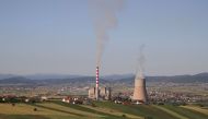 A general view of a power plant near the town of Obilic, Kosovo, June 16, 2022. REUTERS/Florion Goga