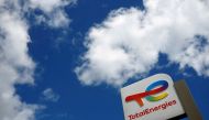 A sign with the logo of French oil and gas company TotalEnergies is pictured at a petrol station in Nantes, France, June 30, 2022. (REUTERS/Stephane Mahe)