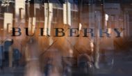 Burberry signage is seen at their store at the Woodbury Common Premium Outlets in Central Valley, New York, U.S., February 15, 2022. REUTERS/Andrew Kelly/File Photo

