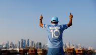 November 30, 2022 Argentina fan is seen at Doha Corniche ahead of the Poland and Argentina match REUTERS/Lee Smith