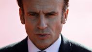 File photo of French President Emmanuel Macron.