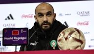 Morocco coach Walid Regragui during a press conference at the Main Media Center, Doha, Qatar on December 13, 2022. REUTERS/Hamad I Mohammed