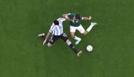 Saudi Arabia’s Saleh Al Shehri scores their first goal against Argentina. REUTERS