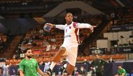 Action during the IHF World Men’s Handball Championship match between Qatar and Algeria on Sunday night. 