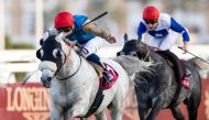 Abbes with Mickael Barzalona in the saddle produced a lightning speed in the final stages to win top honours.     