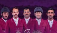 Riders of Qatar team, Saeed Nasser Al Qadi, Hamad Nasser Al Qadi, Hamad Al Attiyah, Bassem Hassan Muhammad and Rashid Twaim Al Marri.