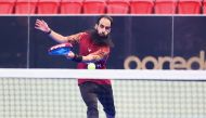 Qatar's A Al Emadi in action during the qualifying round. 