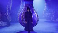 A model presents a creation from Christian Dior Womenswear Fall-Winter 2023-2024 collection during Paris Fashion Week in Paris on February 28, 2023. (Photo by Geoffroy Van Der Hasselt / AFP)