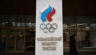A view of the Russian Olympic Committee (ROC) headquarters in Moscow on March 29, 2023. (Photo by NATALIA KOLESNIKOVA / AFP)