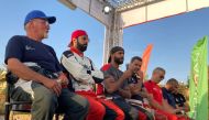 Jordan Rally competitors attending a pre-event press conference yesterday.