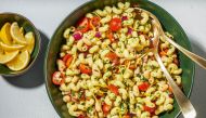 Chimichurri Pasta Salad. Photo for The Washington Post by Rey Lopez.
