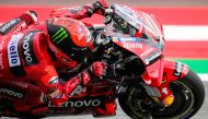 Ducati Lenovo Team Italian rider Francesco Bagnaia drives during the second practice session at the Red Bull Ring race track in Spielberg, Austria on August 18, 2023, ahead of the MotoGP Austrian Grand Prix. Photo by Jure Makovec / AFP