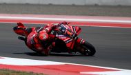 Ducati Lenovo Team Italian rider Francesco Bagnaia competes in the Indonesian Grand Prix MotoGP at the Mandalika International Circuit in Kuta Mandalika, Central Lombok on October 15, 2023. Photo by SONNY TUMBELAKA / AFP