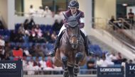 Cyrine Cherif guides I’am Moerhoeve’s Princess Z over a fence.