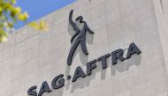 The SAG-AFTRA building, home to the US labor union that represents film and television actors, singers, and other performers, is seen in Los Angeles, California, on July 13, 2023. Photo by Chris Delmas / AFP