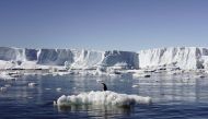 File photo: Blocks of melting ice near the French station at Dumont d'Urville in East Antarctica.