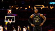 LeBron James #23 of the Los Angeles Lakers in the first half during the 2023 NBA In-Season Tournament quarterfinals at Crypto.com Arena on December 05, 2023 in Los Angeles, California. Photo by RONALD MARTINEZ / GETTY IMAGES NORTH AMERICA / Getty Images via AFP