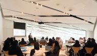 Participants at a session during the course.