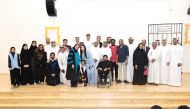 Students and officials during the theatrical performance. 
