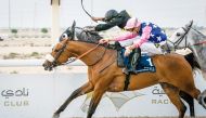 Jockey Lukas Delozier guides Image Du Croate to victory. PICTURES: Juhaim/QREC