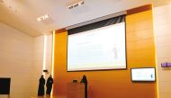 The students during the discussion session.