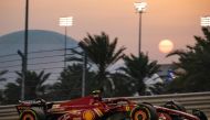 Ferrari’s Spanish driver Carlos Sainz Jr drives during the second day of the Formula One pre-season testing, yesterday. AFP