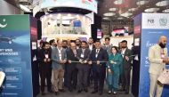 Ambassador of Pakistan H E Muhemmed Aejaz  opening the Pakistan pavilion at the Web Summit Qatar.