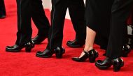 Stars and guests began hitting the famous red carpet at the Dolby Theatre ahead of the gala. (Photo by Frederic J. Brown / AFP)